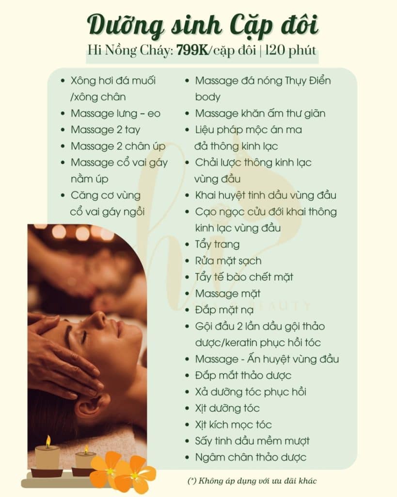 Massage cặp đôi chất lượng tại Hi Spa