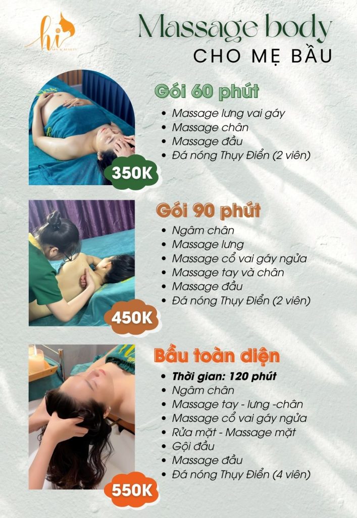 Massage body cho mẹ bầu