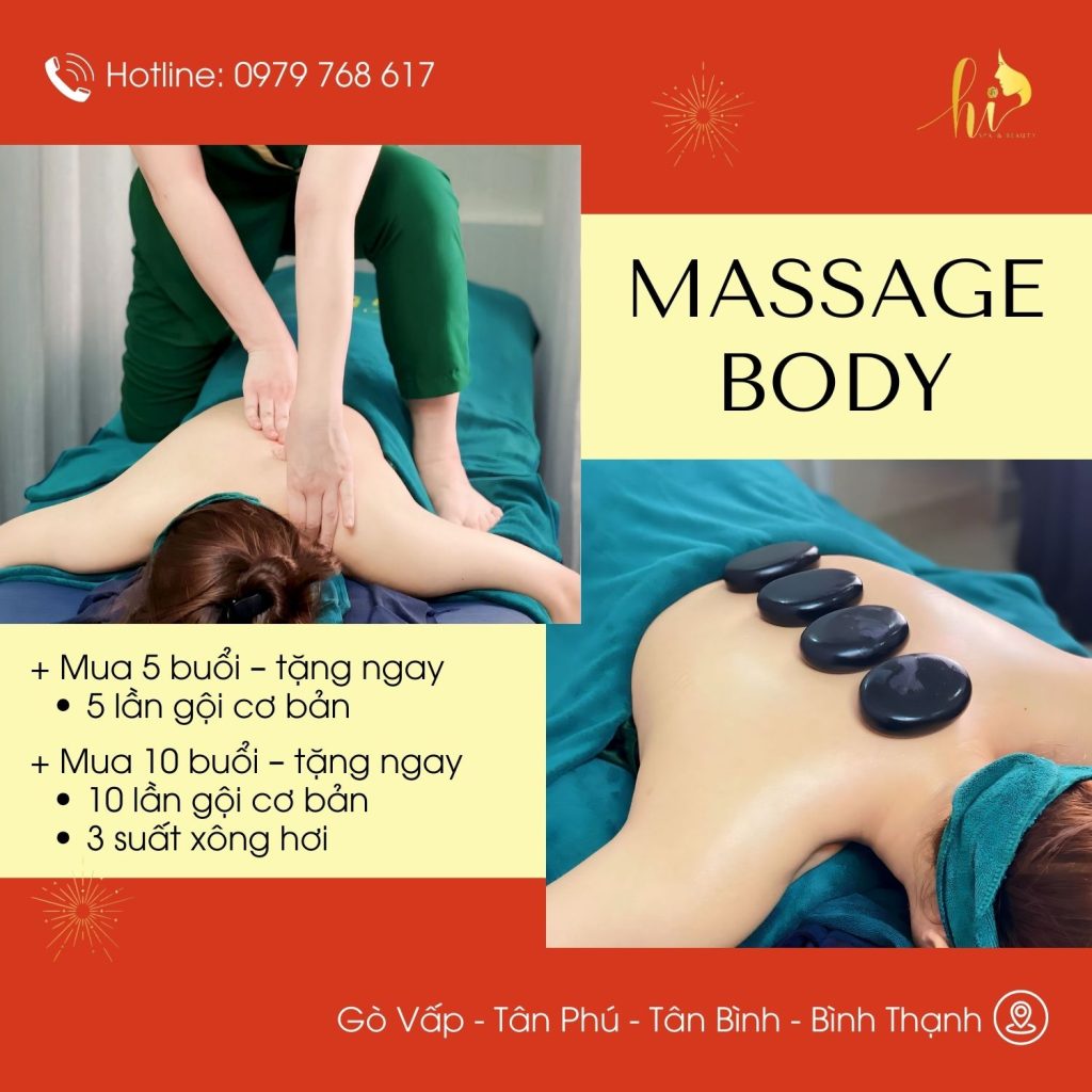 Liệu trình Massage body thư giãn